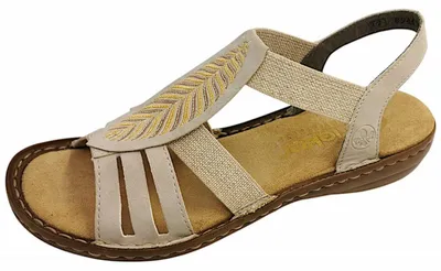 Produktbild von Rieker Sandalen Plat  Sandalen Plat - Beige - Maat 42