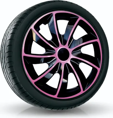 Obrázek produktu pro NRM | Poklice Quad 15" Růžová a Černá 4ks