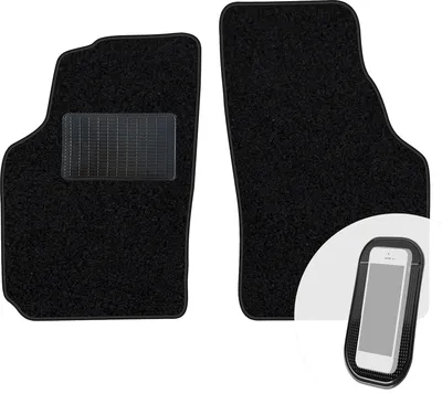 Produktbild von moto-MOLTICO Vorne Fußmatten Auto Velours Autoteppiche Schwarz Automatten Set 2-teilig passend für Mazda 121 1990-1998