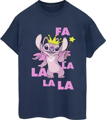 Produktbild von Disney - "Angel Fa La La" T-Shirt für Damen BI30584 (XXL) (Marineblau)