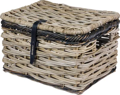 Zdjęcie produktu dla Koszyk BASIL V.R. "Dijon z pokrywką" Ratta rozmiar L, wymiary (dł. x szer. x wys.): 36 x 49 x 30 cm