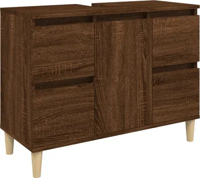 Immagine prodotto di vidaXL Mobiletto marrone effetto rovere 80x33x60 cm
