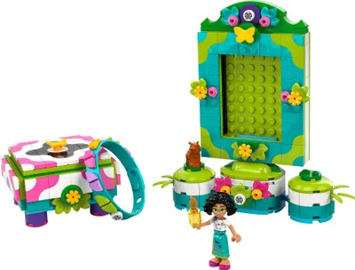 Produktbild von LEGO ǀ Disney Encanto Mirabels Fotorahmen und Schmuckkassette, Bauset für Kinder mit Spielzeug-Armband und der Spielfigur Mirabel Madrigal, Geschenk für Mädchen und Jungen ab 6 Jahren 43239