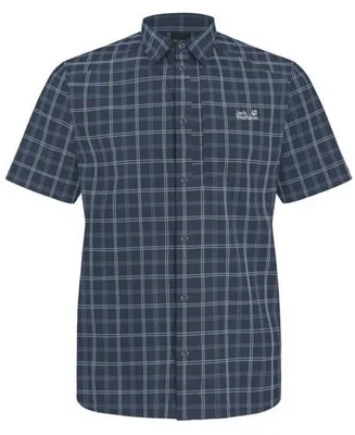 Produktbild von Jack Wolfskin Herren Norbo Kurzarmhemd CHECK midnight sky XXL