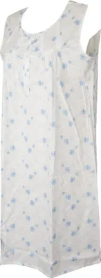 Produktbild von Damen Nachthemd ohne Ärmel breite Schulter Baumwolle Henley Hals RAGNO article DA09NM, I 48 - F 46 - D 44 - UK 18 - USA L, Cotone 100%