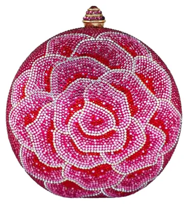 Image de Solidchoice - Pochette élégante avec motif floral, idéale pour les soirées