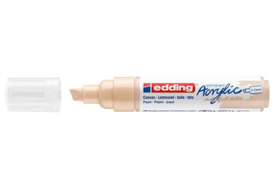 Produktbild von Edding 5000 Acrylmarker Breit, Beige, Meißel, Beige, Extradick, 5 mm, 1 cm