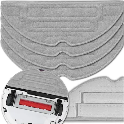 Produktbild von Wischpads für Roborock S8 / S8+ / S8 Pro Ultra / S7 / S7+ / S7 MaxV, 4 Mikrofaser Mopptücher