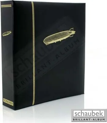 Produktbild von Schaubek Kunstleder-Schraubbinder mit goldener Motivprägung Zeppelin ohne Schutzkassette ds1015/Zeppelin