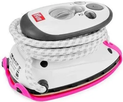 Produktbild von Prym Dampfbügeleisen Mini inkl. BabySnap Reisebügeleisen-Ablage (pink)