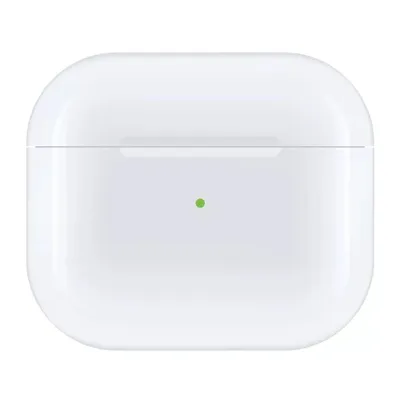 A white Apple AirPods 3rd generation charging case is shown against a white background.