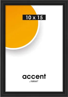 Produktbild von accent by nielsen Kunststoff Bilderrahmen Colorado Uni, 10x15 cm, Schwarz