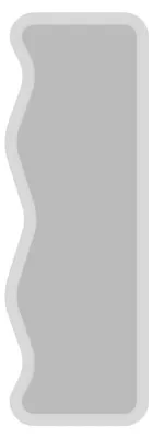 Image de Miroir en bois "Asel" – 50 x 160 cm – Blanc