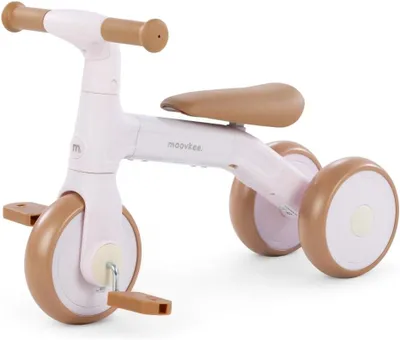 Produktbild von Moovkee 3-in-1 Laufrad Kinder ab 1 Jahr – Dreirad mit Pedalen, höhenverstellbar, ultraleicht, Balance Bike Todi Rosa