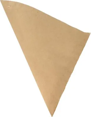 Produktbild von Spitztüten, Pergament-Ersatz 32,5 cm x 23 cm x 23 cm braun Füllinhalt 250 g, fettdicht
