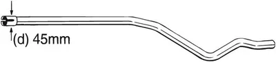 Produktbild von Bosal Reparaturrohr, Katalysator  889-461