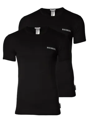 Produktbild von Bikkembergs Herren T-Shirt Sweatshirt Shirt Oberteil mit Rundhalsausschnitt, kurzärmlig , Größe:XXL, Farbe:Schwarz