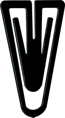Produktbild von Büroklammern Plastiklips 35mm VE=1000 Stück schwarz