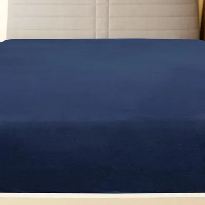 Produktbild von vidaXL Vložené prestieradlo 2 ks. Jersey Navy Blue 100x200 cm Bavlna