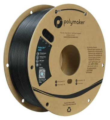 Produktbild von Polymaker PolyLite ABS Filament Black 1.75mm 1Kg