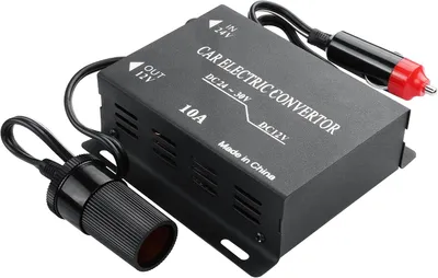 Produktbild von 24V zu 12V DC-DC-Wandler – 10A, 120W, Zigarettenanzünder-Adapter, 24V zu 12V Netzteil