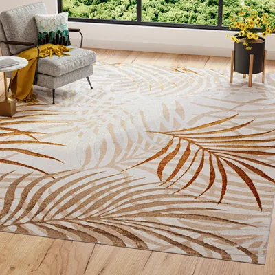 Produktbild von Tapiso Teppich GOLDEN Modern Kurzflor Beige Golden  180 x 260 cm