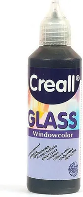 Produktbild von Creall Fensterfarbe Schwarz – 80 ml