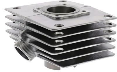 Produktbild von Zylinder solo, 2-Kanal, Laufbuchse Ø53mm, Serienmaß Ø45mm, kugelpoliert - Simson S70, S83, SR80, Zyl_Schleifmaß: Ø 45,00