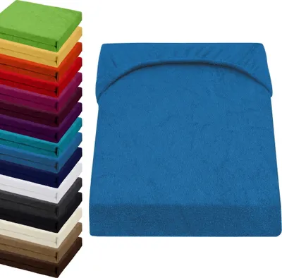 Produktbild von FROTTEE Spannbettlaken 90x200-100x200cm Spannbetttuch, Farbe: Blau