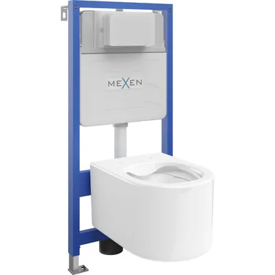 Obrázek produktu pro Mexen WC podomítkový set Felix Slim stojan s WC mísou Sofia, Bílá - 6103354XX00