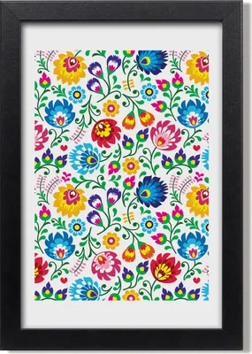 Produktbild von Bild 20x30 MDF-Rahmen, Wandkunst Ethnisches Muster