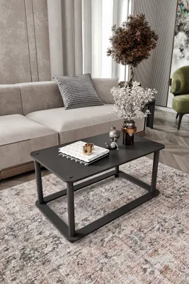 Produktbild von Skye Decor, Hochwertiger Couchtisch, Schwarz, 70 x 38 x 42 cm | 100% MDF, Komprimierte Kraftbeine | Moderner, industrieller Stil für Ihr Zuhause, elegant und funktional.