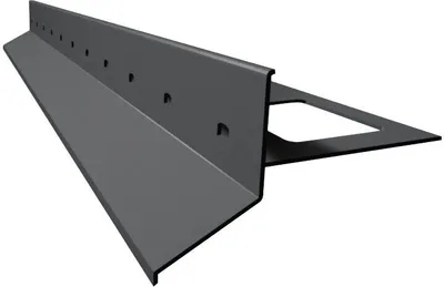 Produktbild von Renoplast Aluminium Traufprofil D25 Keramikboden, Profil 200cm, Graphit