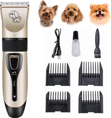 Produktbild von INF Hundeschermaschine mit Zubehör Schwarz/Gold
