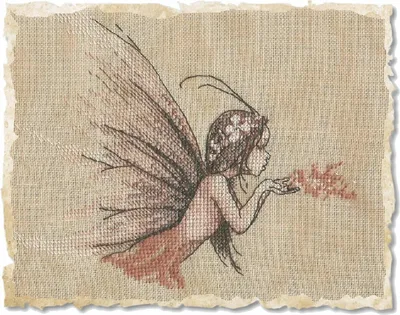 Productafbeelding van Nimue Kreuzstich Set "Elfenstaub", Zählmuster, 57K, 12x16cm