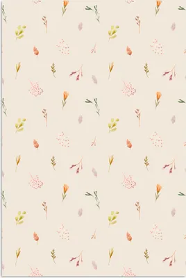 Produktbild von MuchoWow® Poster Blumen - Pastell - Muster 120x180 cm - Kunstposter