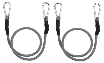 Produktbild von Windhager Expanderseil 70cm mit Karabiner für Sonnensegel Gepäck 2 Stück