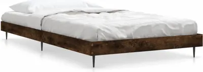 Obrázek produktu pro vidaXL Rám postele bez matrace kouřový dub 90x190 cm materiál na bázi dřeva