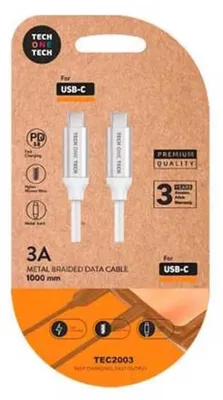 Obrázok produktu pre Kábel USB-C na USB-C Tech One Tech TEC2204