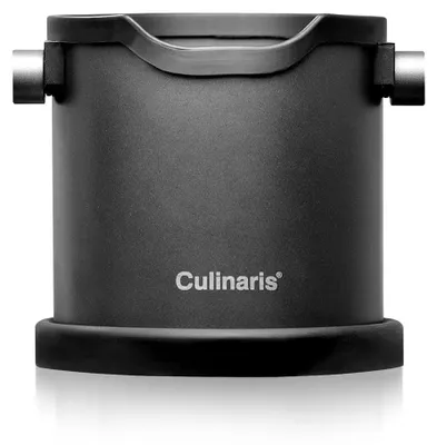Espresso-Knock-Box, Edelstahl, 1,8 L, schwarz matt