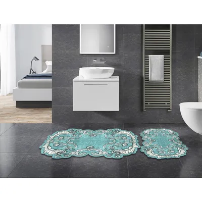 Image de Mijolnir, Nixie- ANR1482, turquoise, tapis de bain, 1300 g/m², 100 % POLYESTER