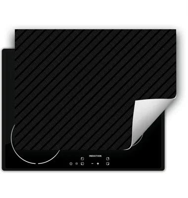 Produktbild von DarHaus Herdabdeckplatte 70x52 cm Anti Rutsch Matte Aufrollbar, dunkelgrau - Muster