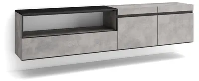 TV-Lowboard hängend 200x45x35 cm für TVs bis 80"