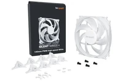 Produktbild von Silent Wings 4 140mm PWM high-speed White (weiß, 140 mm)