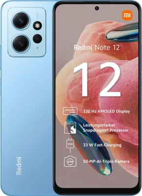 Produktbild von Xiaomi Redmi Note 12 Smartphone 8GB 256GB Dual SIM Android 13 Blu 4G LTE