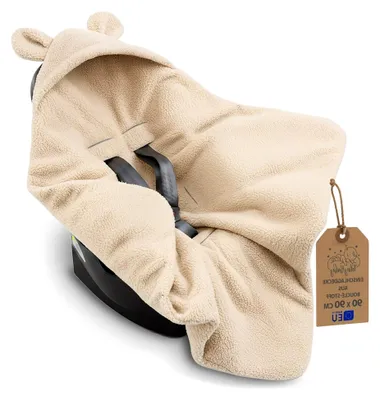 Produktbild von Einschlagdecke für Babyschale - Winterschlafsack, Decke, Fußsack, Kinderwagen Zubehör für Neugeborene und Kleinkinder,  , Cremefarben
