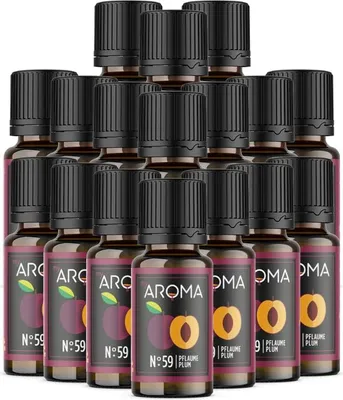 Produktbild von myAROMA Flavour Drops Pflaume 17x10ml – Zuckerfrei, Kalorienfrei & Vegan