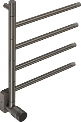 Produktbild von Elektrischer Handtuchradiator - Gun Metal - Einstellbarer Thermostat, 60W, kompakt