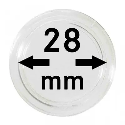 Produktbild von Lindner 2250028P Münzkapseln 28 mm-10er Pack