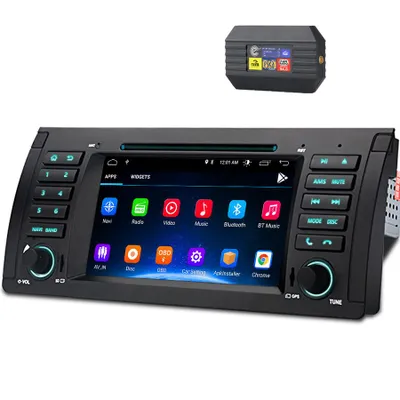 Immagine prodotto di Autoradio da 7 pollici con lettore DVD/CD, DAB+, sistema Android, 2+32GB di memoria, compatibile con BMW E39 (1995-2004), con navigatore, controllo da volante, Bluetooth, RDS e DSP, e GPS